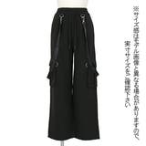ワイドストレートパンツ サスペンダー付き ブラック | Decorative | 詳細画像8