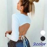 バックオープン ショート丈 トップス | Decorative | 詳細画像1