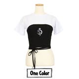 マイクロミニ丈Tシャツ&キャミソール レイヤードセット トップス | Decorative | 詳細画像13