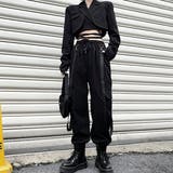 カーゴパンツ ロングサスペンダー付き ブラック | Decorative | 詳細画像5