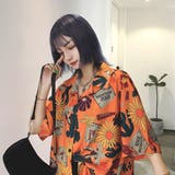 柄シャツ サンフラワー ビッグシャツ | Decorative  | 詳細画像5 