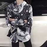 柄シャツ ブラック ギャラクシー | Decorative | 詳細画像5