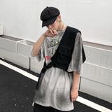 ワンショルダーベスト フラップポケット付き ブラック | Decorative | 詳細画像6