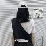 ワンショルダーベスト フラップポケット付き ブラック | Decorative | 詳細画像8