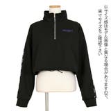 ハーフジップ ショート丈 トップス | Decorative  | 詳細画像7 