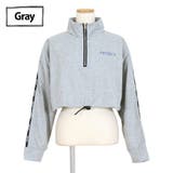 ハーフジップ ショート丈 トップス | Decorative  | 詳細画像14 