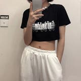 Tシャツ ショート丈 バタフライ柄 | Decorative  | 詳細画像1 