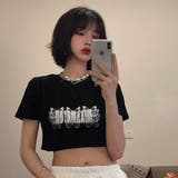 Tシャツ ショート丈 バタフライ柄 | Decorative  | 詳細画像2 