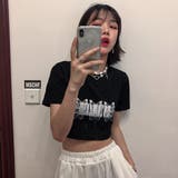 Tシャツ ショート丈 バタフライ柄 | Decorative  | 詳細画像3 