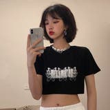 Tシャツ ショート丈 バタフライ柄 | Decorative  | 詳細画像4 