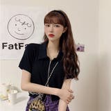 ジップアップ ショート丈トップス リブ素材 | Decorative | 詳細画像5