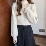 ニット チョーカーネック ショート丈ニット | Decorative | 詳細画像3