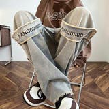 デニムパンツ ロゴ ストラップ付き | Decorative  | 詳細画像1 