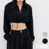 ショート丈 スキッパー トップス | Decorative  | 詳細画像1 