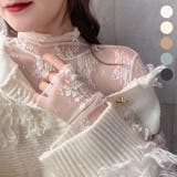 フラワーレース シアートップス 長袖 | Decorative | 詳細画像1