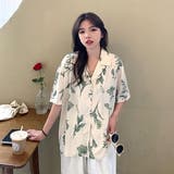 柄シャツ ボタニカル柄 オープンカラー | Decorative | 詳細画像4