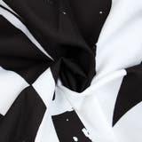 柄シャツ ブラック×ホワイト モノトーン | Decorative | 詳細画像9