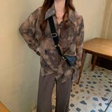 柄シャツ シアーシャツ ダークカラー | Decorative | 詳細画像3