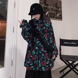 柄シャツ ダーク ローズ柄 | Decorative | 詳細画像3