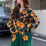 柄シャツ レトロ フラワー柄 | Decorative | 詳細画像1