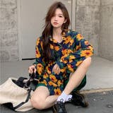 柄シャツ レトロ フラワー柄 | Decorative | 詳細画像4