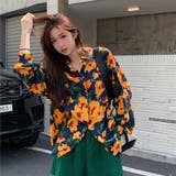 柄シャツ レトロ フラワー柄 | Decorative | 詳細画像7