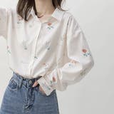 柄シャツ 小花柄 ブラウス | Decorative | 詳細画像1