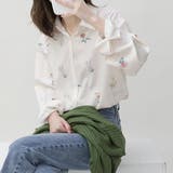 柄シャツ 小花柄 ブラウス | Decorative | 詳細画像3