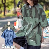 柄シャツ トライアングル柄 半袖シャツ | Decorative  | 詳細画像1 