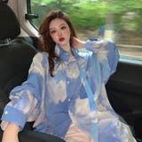 柄シャツ タイダイ柄 ブルースカイ | Decorative  | 詳細画像4 