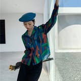 柄シャツ オープンカラーシャツ アート | Decorative  | 詳細画像5 