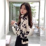 柄シャツ ボタニカル柄 モノトーン調 | Decorative  | 詳細画像2 