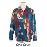 柄シャツ オープンカラーシャツ コラージュ風 | Decorative  | 詳細画像14 