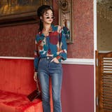 柄シャツ オープンカラーシャツ コラージュ風 | Decorative  | 詳細画像6 