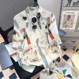 柄シャツ ペールカラー オレンジ | Decorative  | 詳細画像1 