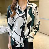 柄シャツ 幾何柄 ジオメトリック | Decorative | 詳細画像3