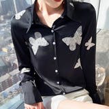 柄シャツ ちょうちょ 蝶柄 | Decorative  | 詳細画像1 