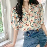 柄シャツ バラ柄 ローズ柄 | Decorative | 詳細画像1