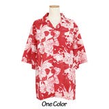 柄シャツ ハイビスカス柄 オープンカラー | Decorative  | 詳細画像11 