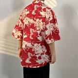 柄シャツ ハイビスカス柄 オープンカラー | Decorative  | 詳細画像5 