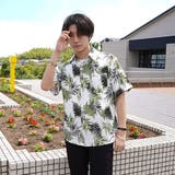 柄シャツ シダの葉 ワッシャー半袖シャツ | Decorative  | 詳細画像3 