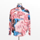 柄シャツ ピンクローズ ブルーテキスト | Decorative | 詳細画像8