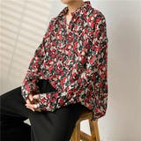 柄シャツ フラワー柄 レトロ調 | Decorative  | 詳細画像6 