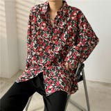 柄シャツ フラワー柄 レトロ調 | Decorative  | 詳細画像7 