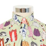 柄シャツ ネコ柄 長袖 | Decorative  | 詳細画像7 