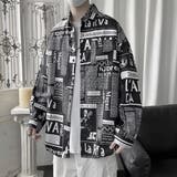 柄シャツ テキストデザイン 長袖 | Decorative  | 詳細画像2 
