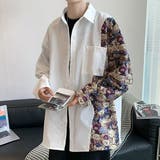 柄シャツ BEAR柄 切替えデザイン | Decorative  | 詳細画像2 