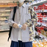 柄シャツ BEAR柄 切替えデザイン | Decorative  | 詳細画像5 