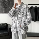 柄シャツ ボタニカル柄 モノトーン配色 | Decorative | 詳細画像5