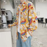 柄シャツ リーフ柄 ボタニカル柄 | Decorative  | 詳細画像1 